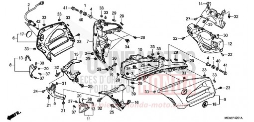 CAPOT (GL1800C/D/E/F/G/H) GL1800F de 2015